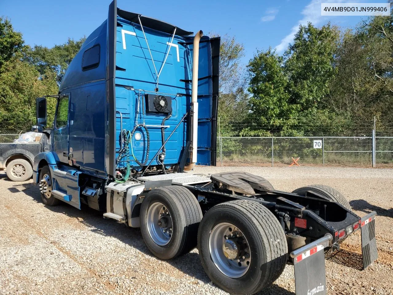 2018 Volvo Vnm VIN: 4V4MB9DG1JN999406 Lot: 75217214