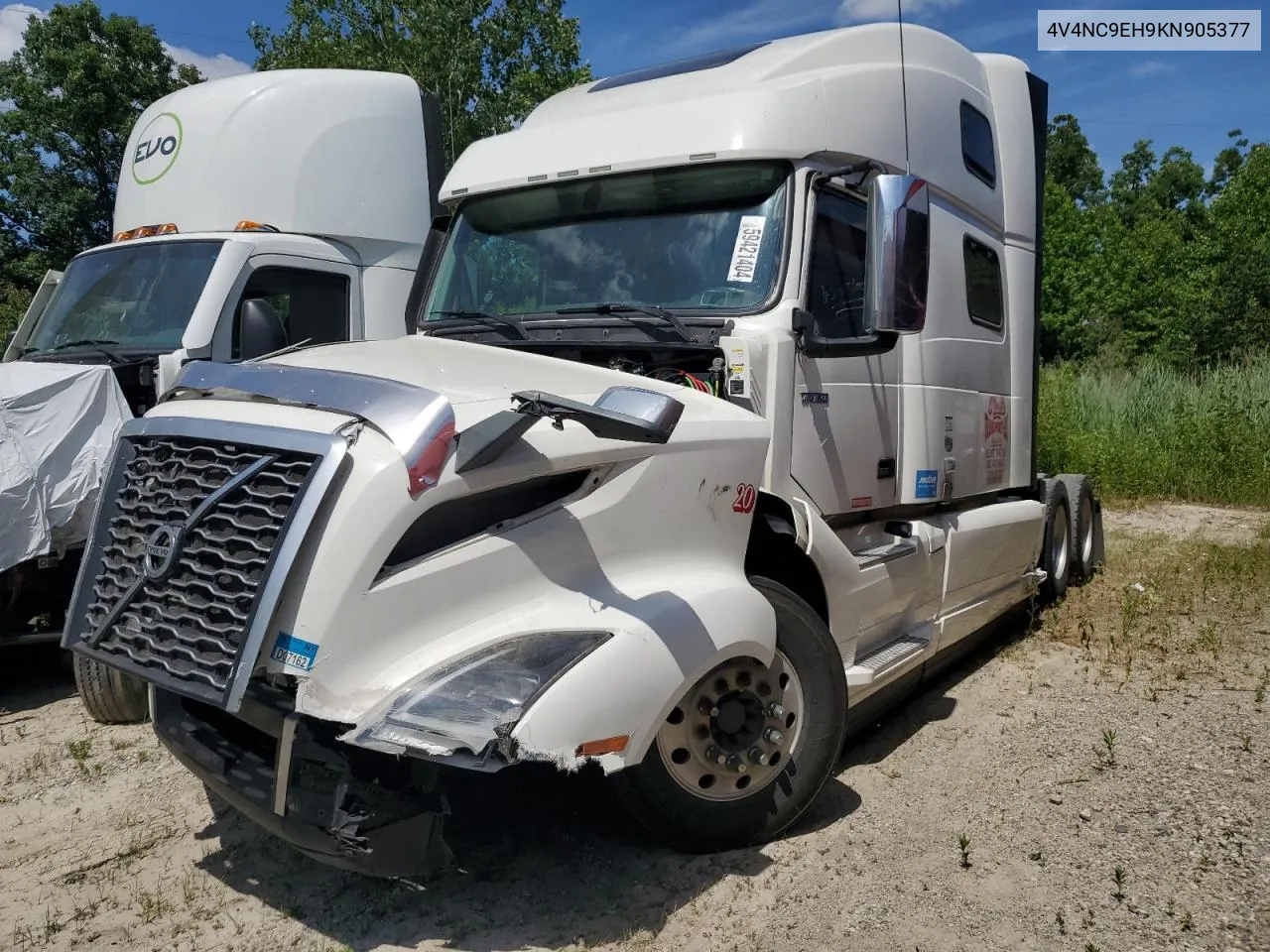 2019 Volvo Vn Vnl VIN: 4V4NC9EH9KN905377 Lot: 59421404