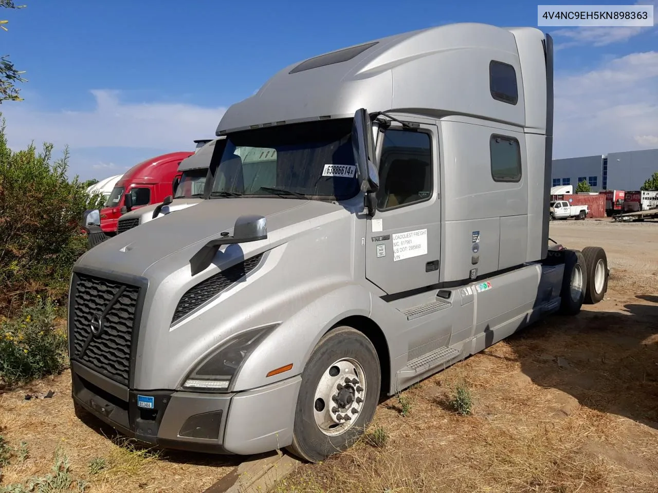 2019 Volvo Vn Vnl VIN: 4V4NC9EH5KN898363 Lot: 63886614