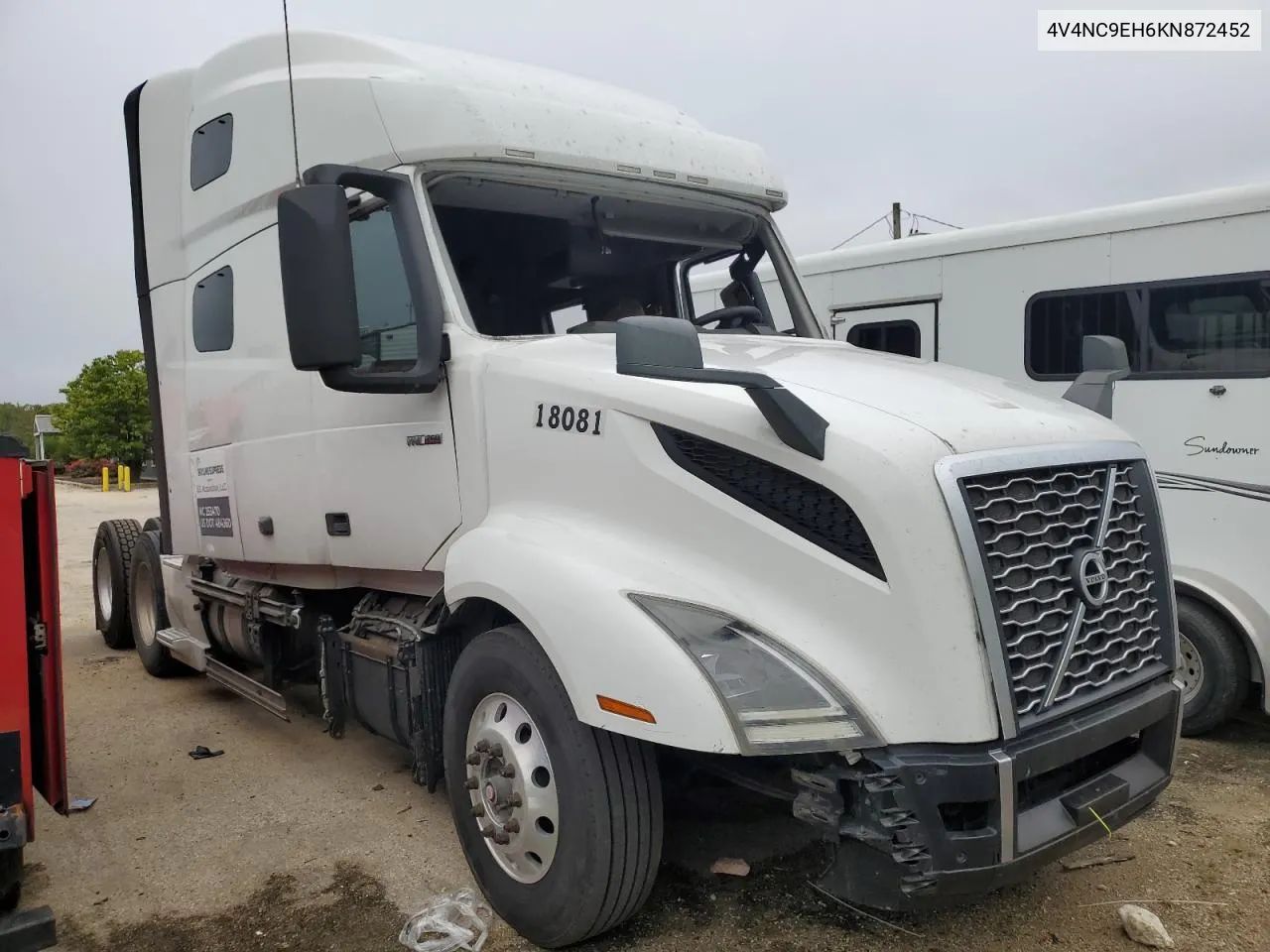 2019 Volvo Vn Vnl VIN: 4V4NC9EH6KN872452 Lot: 68303214