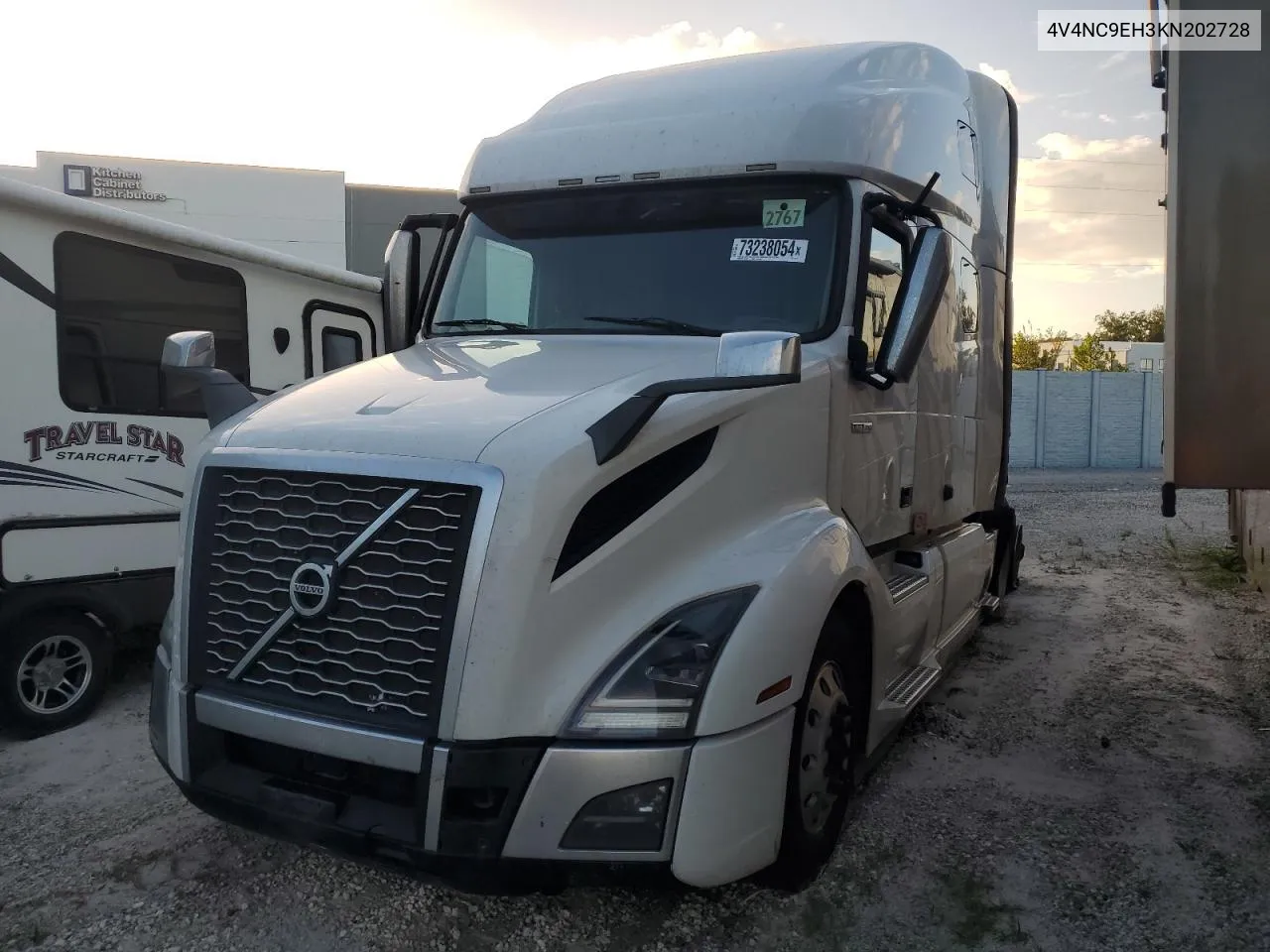 2019 Volvo Vn Vnl VIN: 4V4NC9EH3KN202728 Lot: 73238054