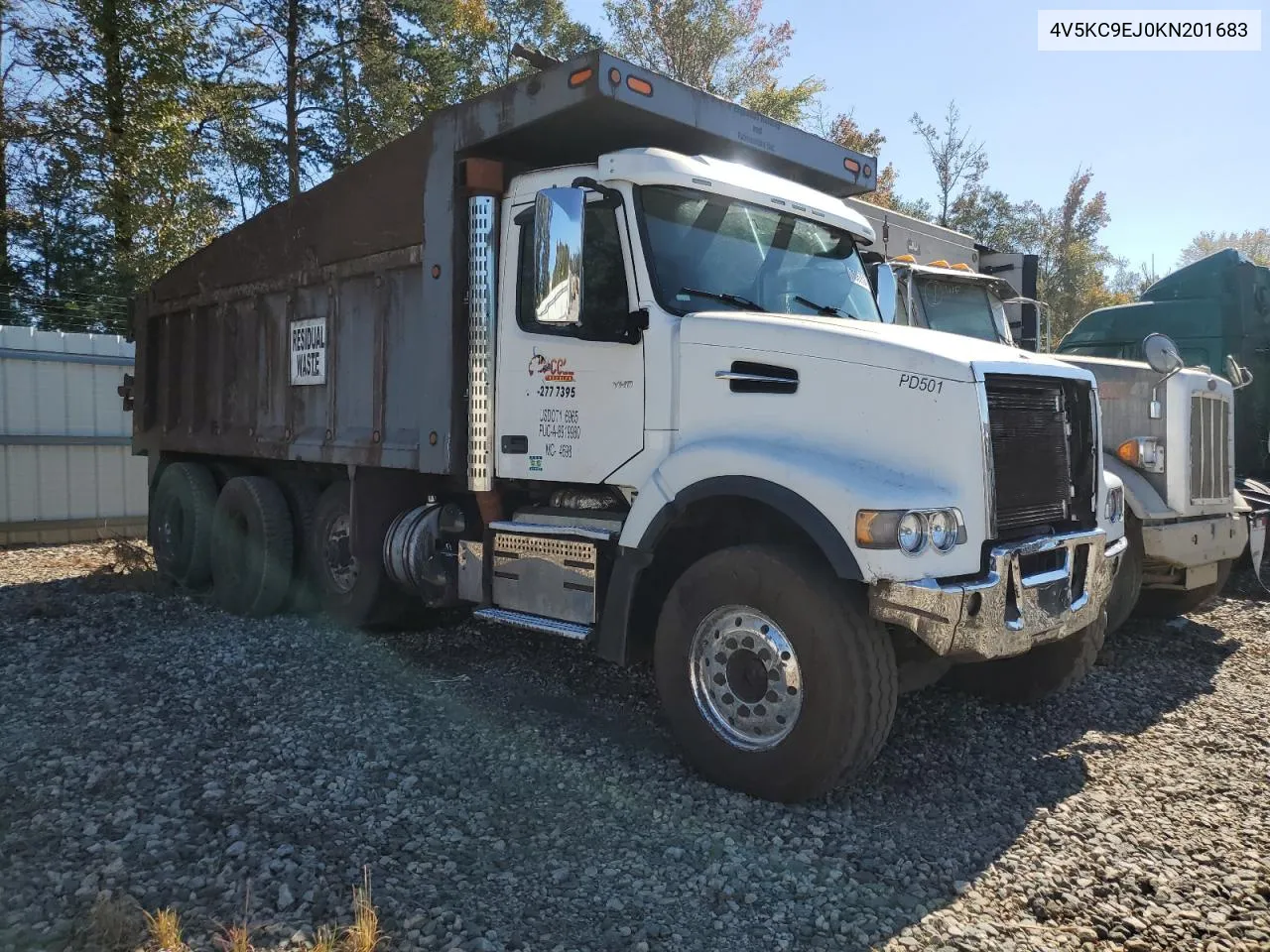 2019 Volvo Vhd VIN: 4V5KC9EJ0KN201683 Lot: 76867534