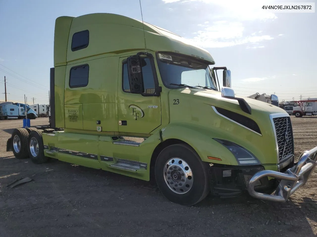 2020 Volvo Vn Vnl VIN: 4V4NC9EJXLN267872 Lot: 72975384