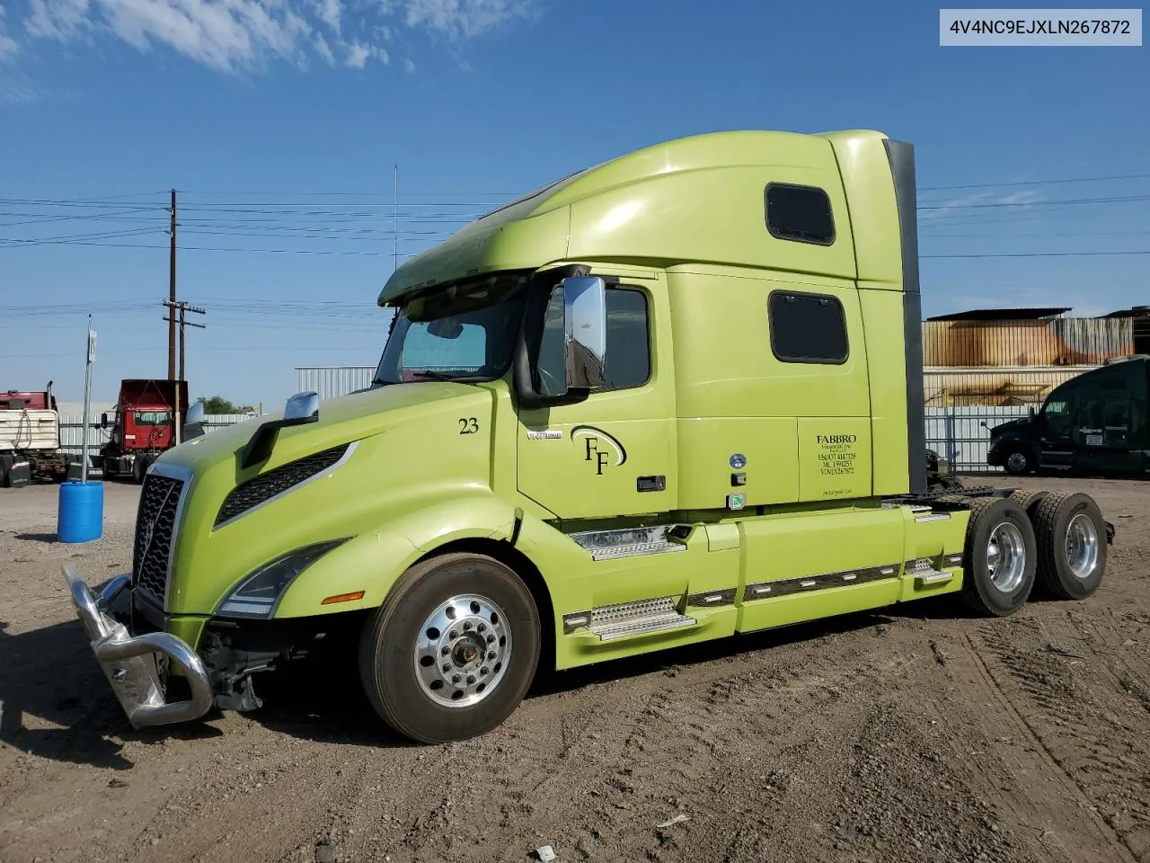 2020 Volvo Vn Vnl VIN: 4V4NC9EJXLN267872 Lot: 72975384