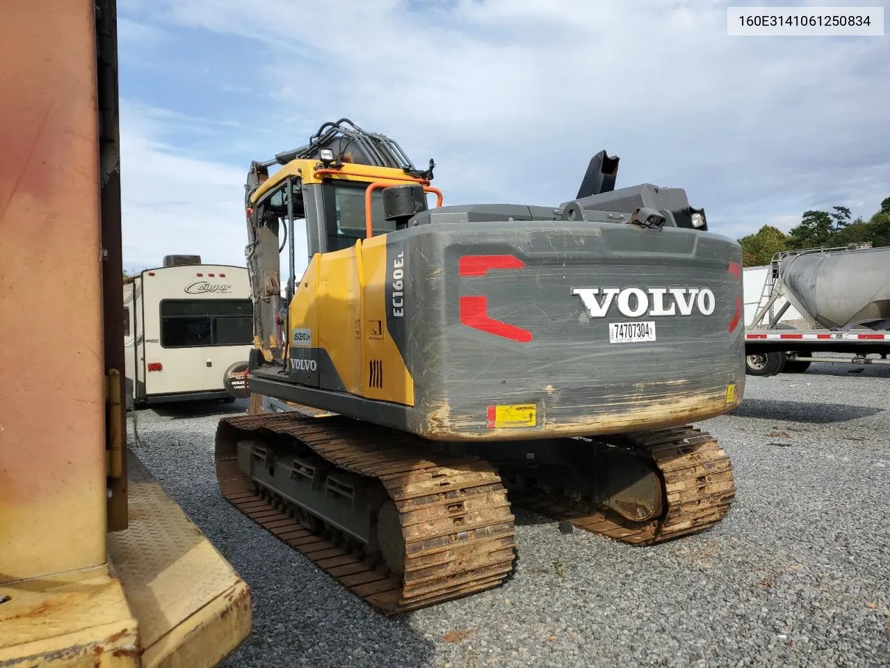 2020 Volvo Ec160Blc VIN: 160E3141061250834 Lot: 74707304