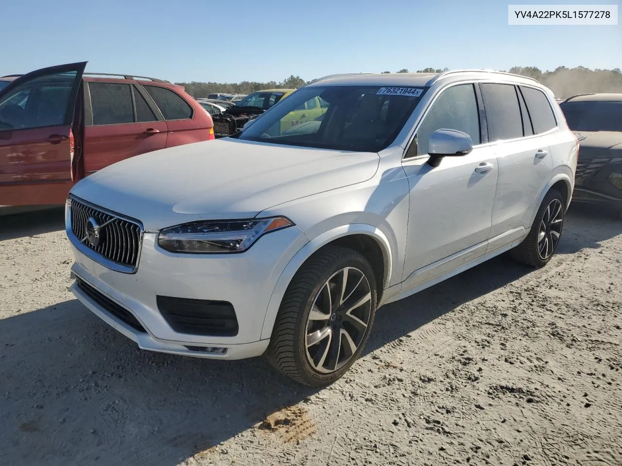 2020 Volvo Xc90 T6 Momentum VIN: YV4A22PK5L1577278 Lot: 76321944