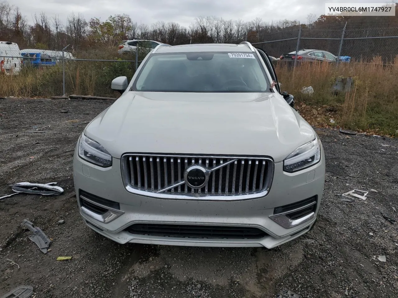 2021 Volvo Xc90 T8 Recharge Inscription VIN: YV4BR0CL6M1747927 Lot: 79391754