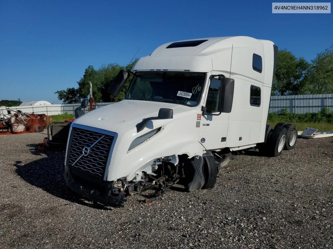 2022 Volvo Vn Vnl VIN: 4V4NC9EH4NN318962 Lot: 54230894