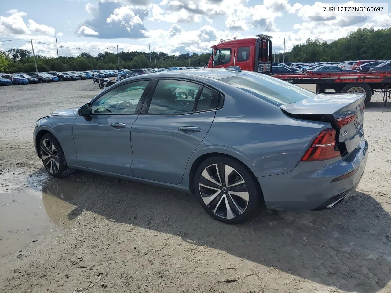 7JRL12TZ7NG160697 2022 Volvo S60 B5 Momentum