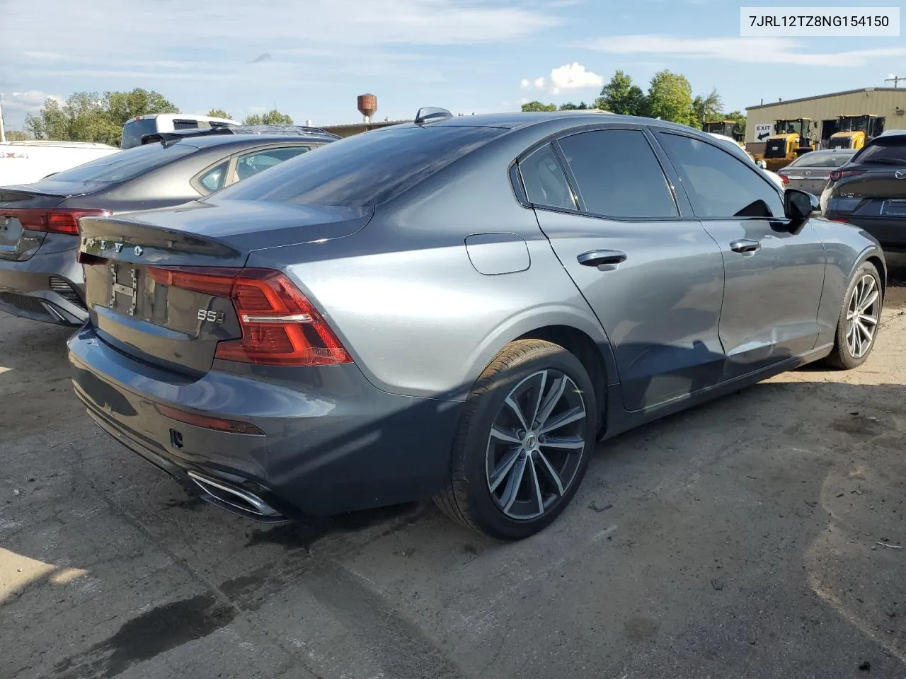 2022 Volvo S60 B5 Momentum VIN: 7JRL12TZ8NG154150 Lot: 69055974