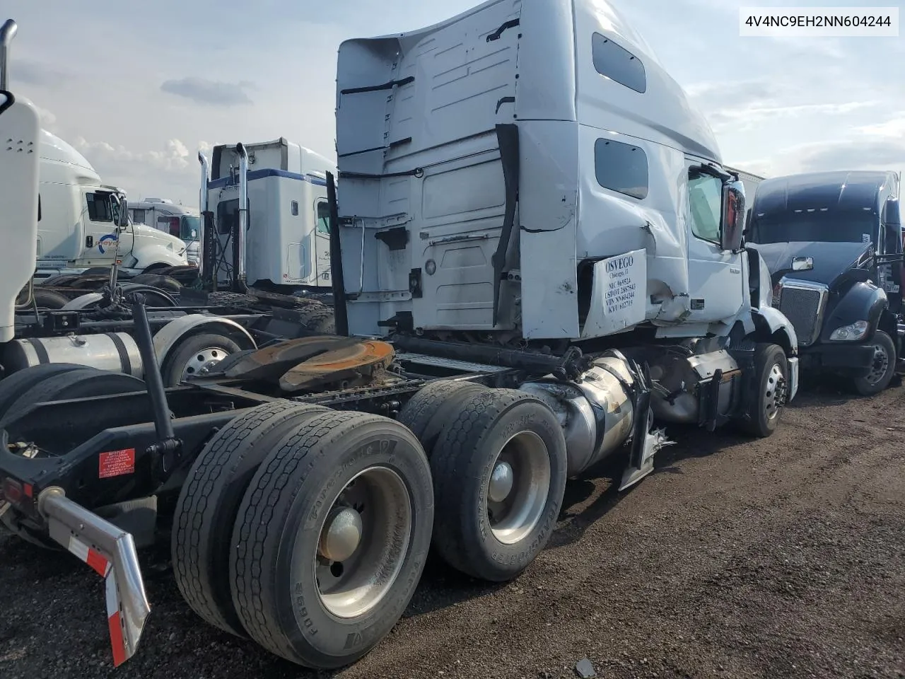 2022 Volvo Vn Vnl VIN: 4V4NC9EH2NN604244 Lot: 69805784