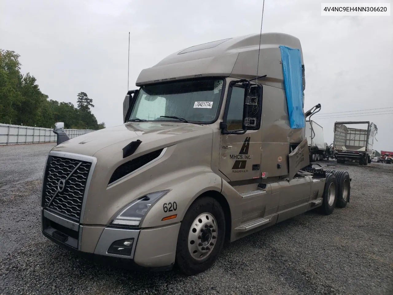 2022 Volvo Vn Vnl VIN: 4V4NC9EH4NN306620 Lot: 70421774