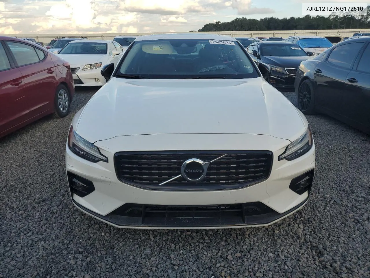 2022 Volvo S60 B5 Momentum VIN: 7JRL12TZ7NG172610 Lot: 74006214