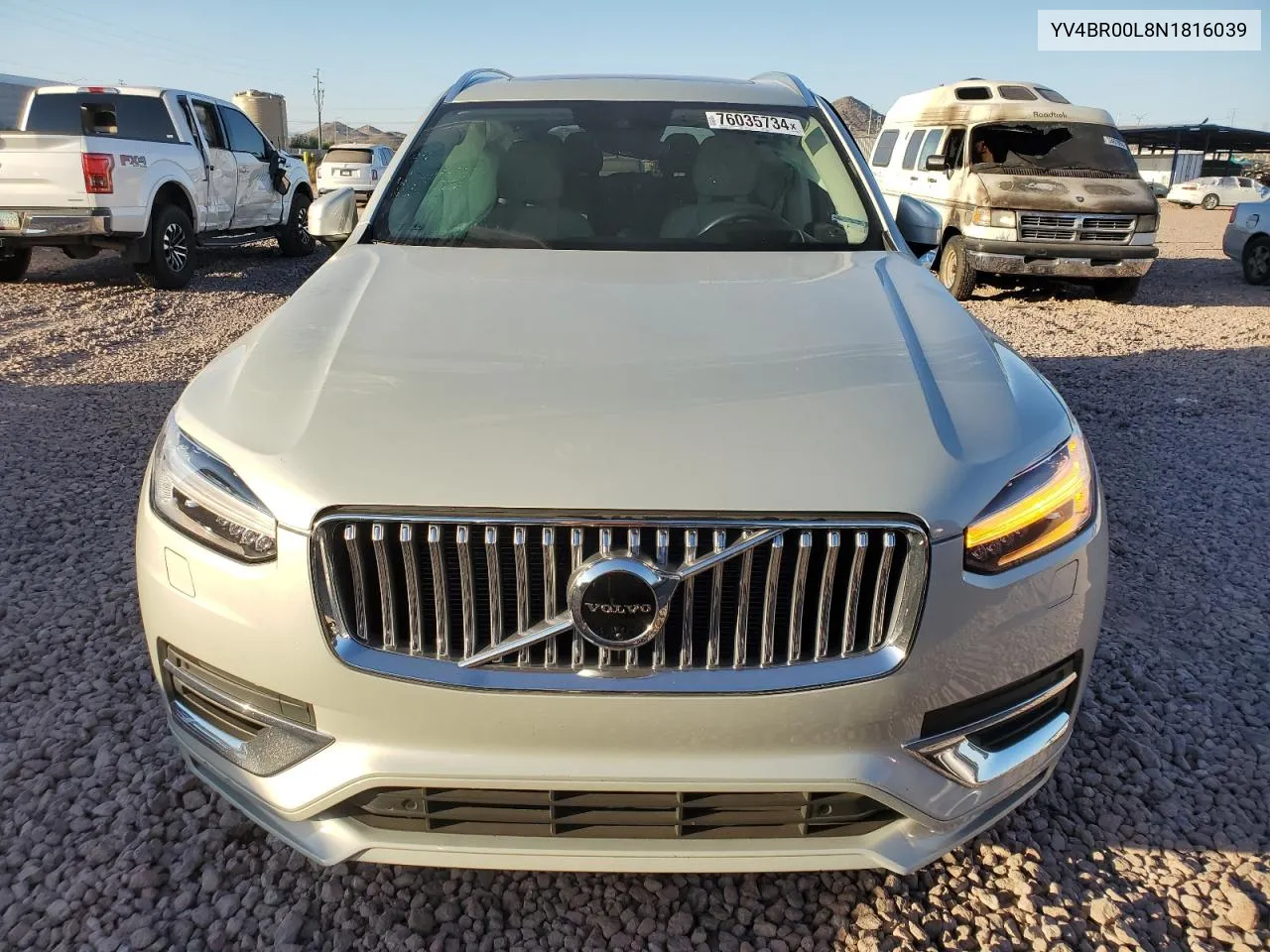 2022 Volvo Xc90 T8 Recharge Inscription VIN: YV4BR00L8N1816039 Lot: 76035734