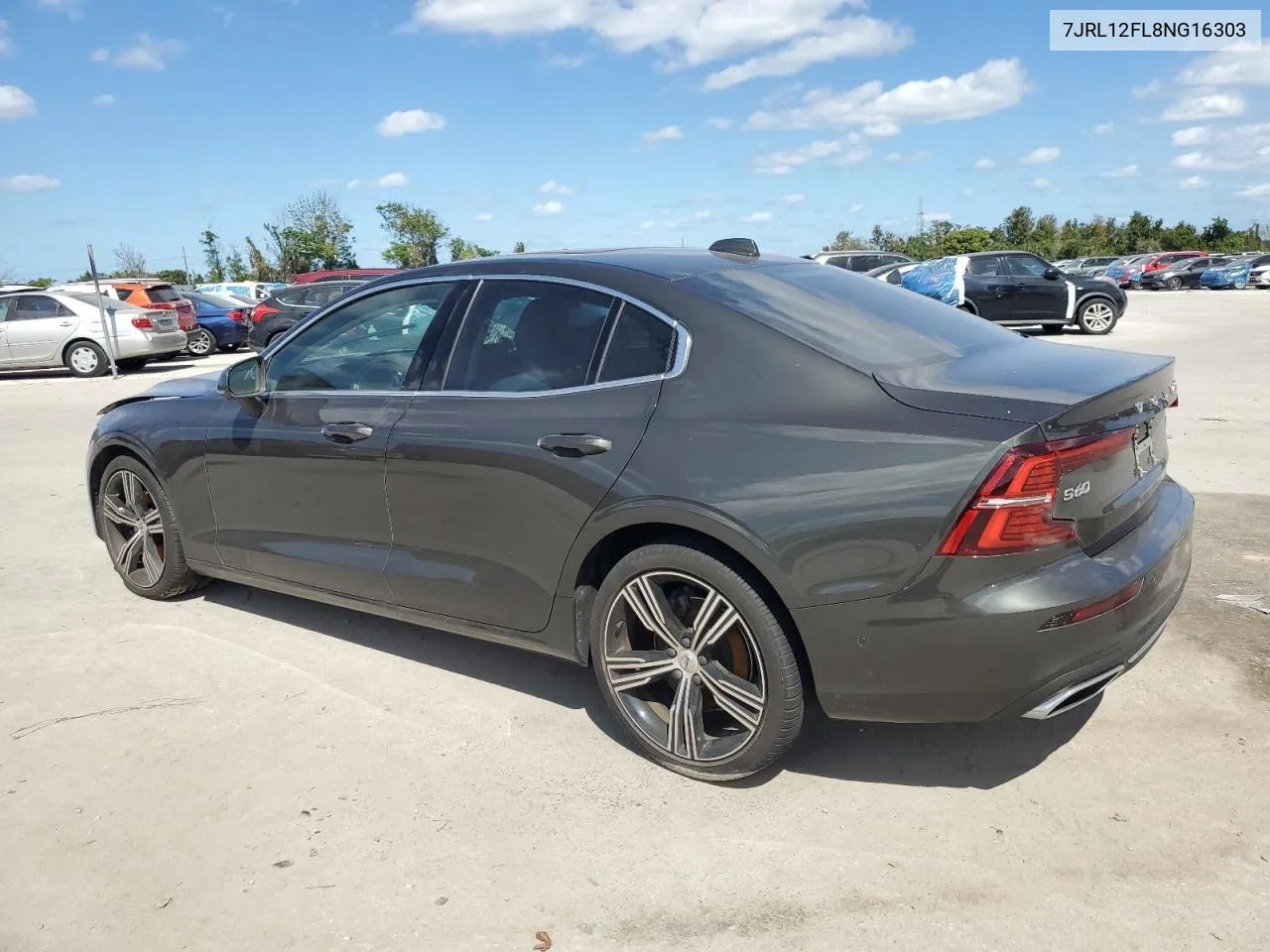 2022 Volvo S60 B5 Inscription VIN: 7JRL12FL8NG16303 Lot: 76717334