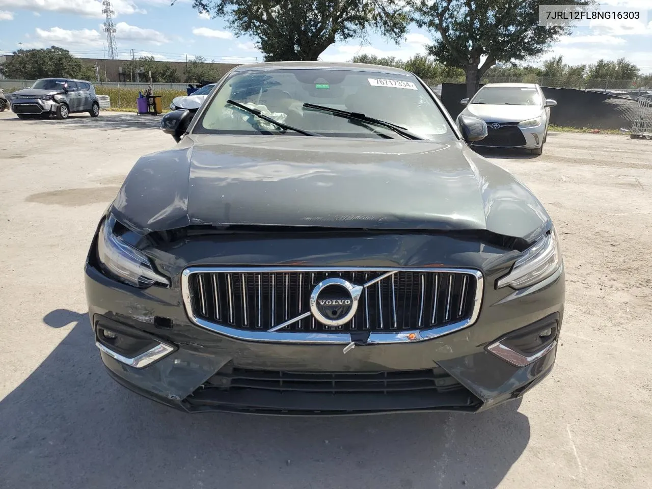 2022 Volvo S60 B5 Inscription VIN: 7JRL12FL8NG16303 Lot: 76717334