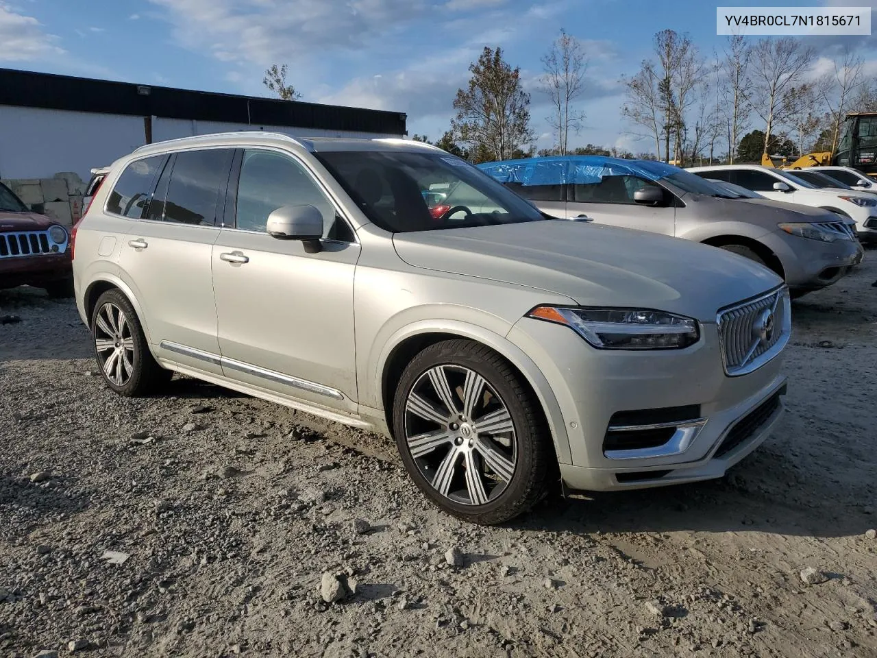 2022 Volvo Xc90 T8 Recharge Inscription VIN: YV4BR0CL7N1815671 Lot: 77296944