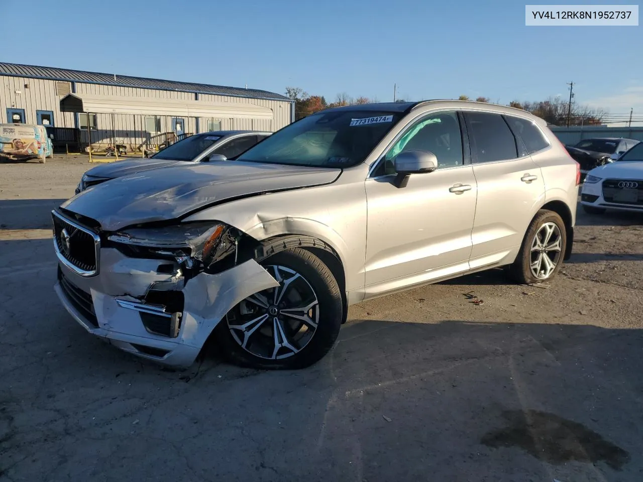 2022 Volvo Xc60 B5 Momentum VIN: YV4L12RK8N1952737 Lot: 77319474