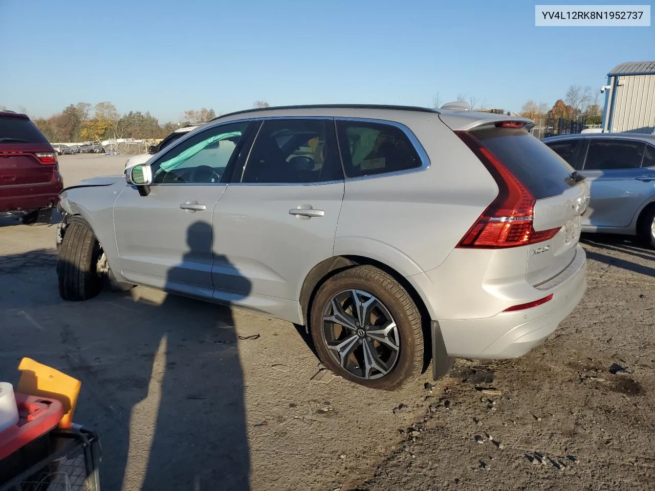 2022 Volvo Xc60 B5 Momentum VIN: YV4L12RK8N1952737 Lot: 77319474