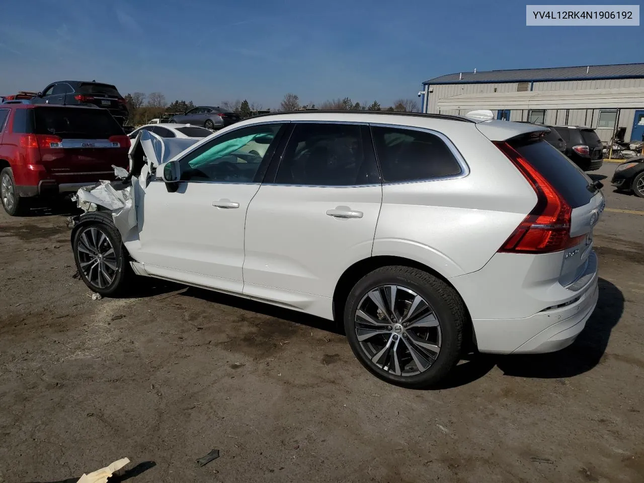 2022 Volvo Xc60 B5 Momentum VIN: YV4L12RK4N1906192 Lot: 78680244