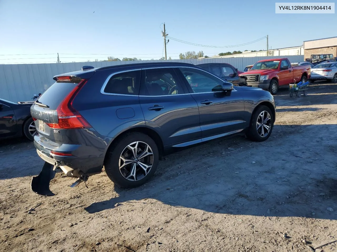 2022 Volvo Xc60 B5 Momentum VIN: YV4L12RK8N1904414 Lot: 80715304