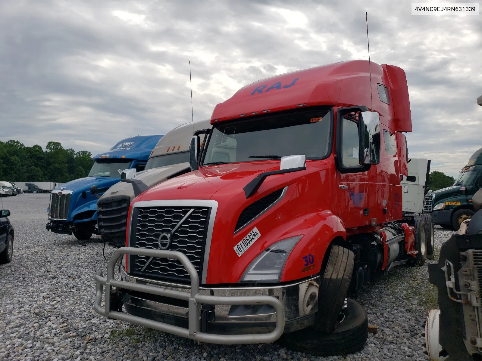 2024 Volvo Vn Vnl VIN: 4V4NC9EJ4RN631339 Lot: 61105324