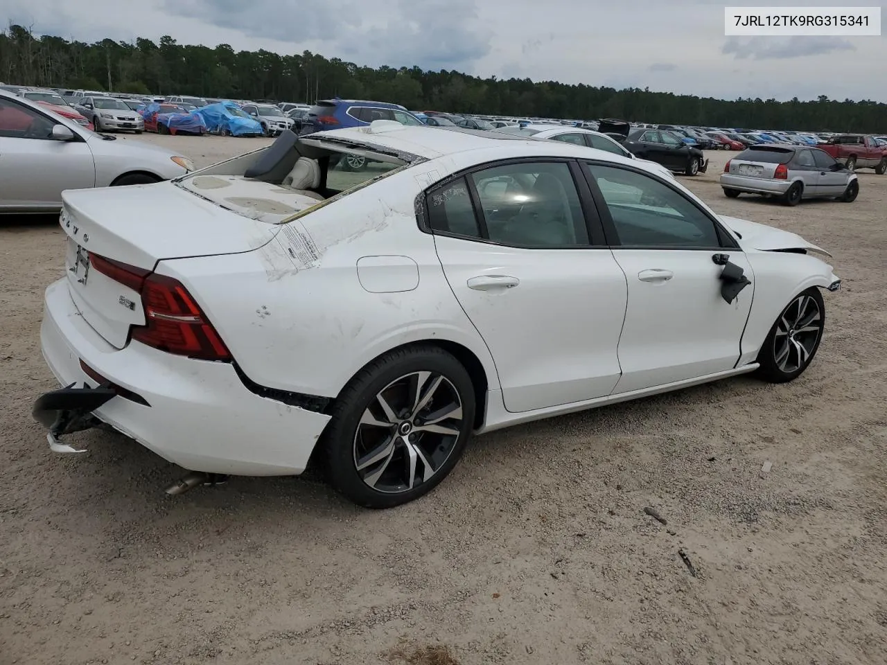 2024 Volvo S60 Core VIN: 7JRL12TK9RG315341 Lot: 72713864