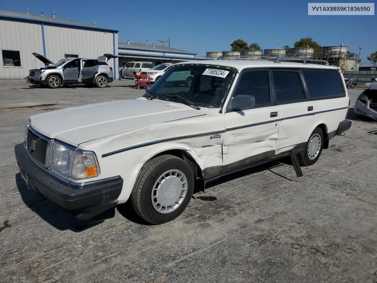 1989 Volvo 245 Dl VIN: YV1AX8859K1836590 Lot: 77685234