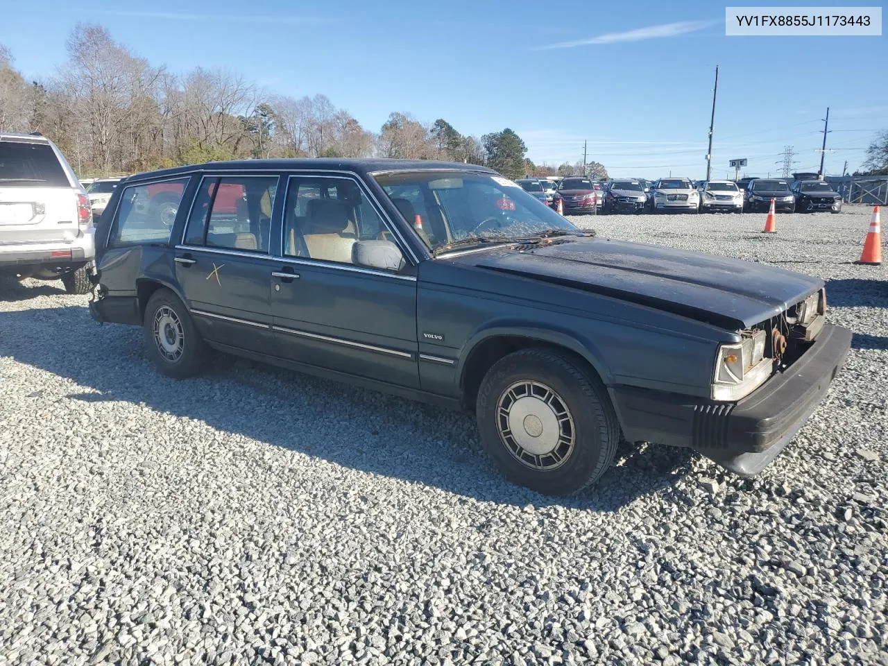 1988 Volvo 740 Gle VIN: YV1FX8855J1173443 Lot: 80750864