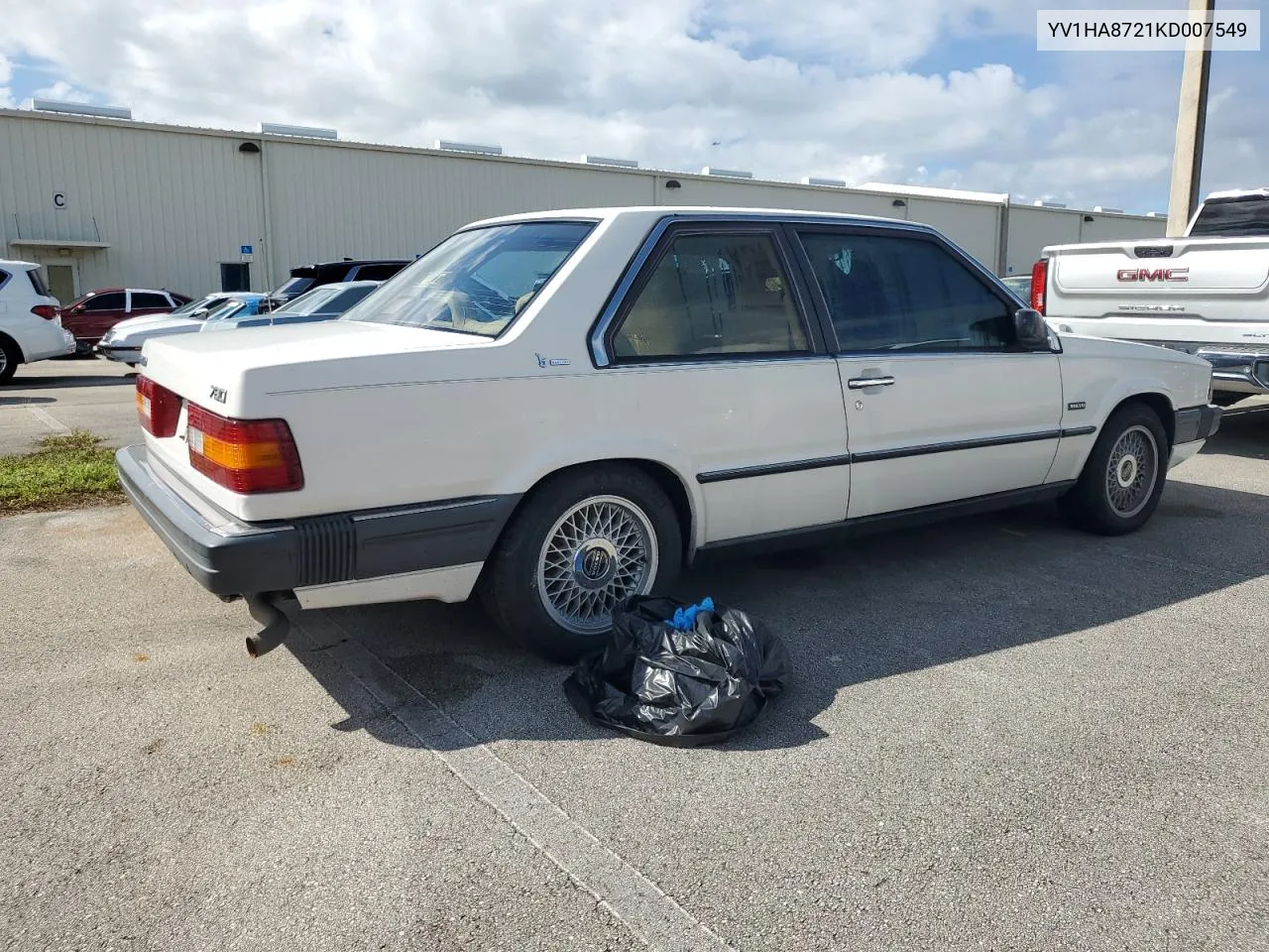 1989 Volvo 780 VIN: YV1HA8721KD007549 Lot: 74415974