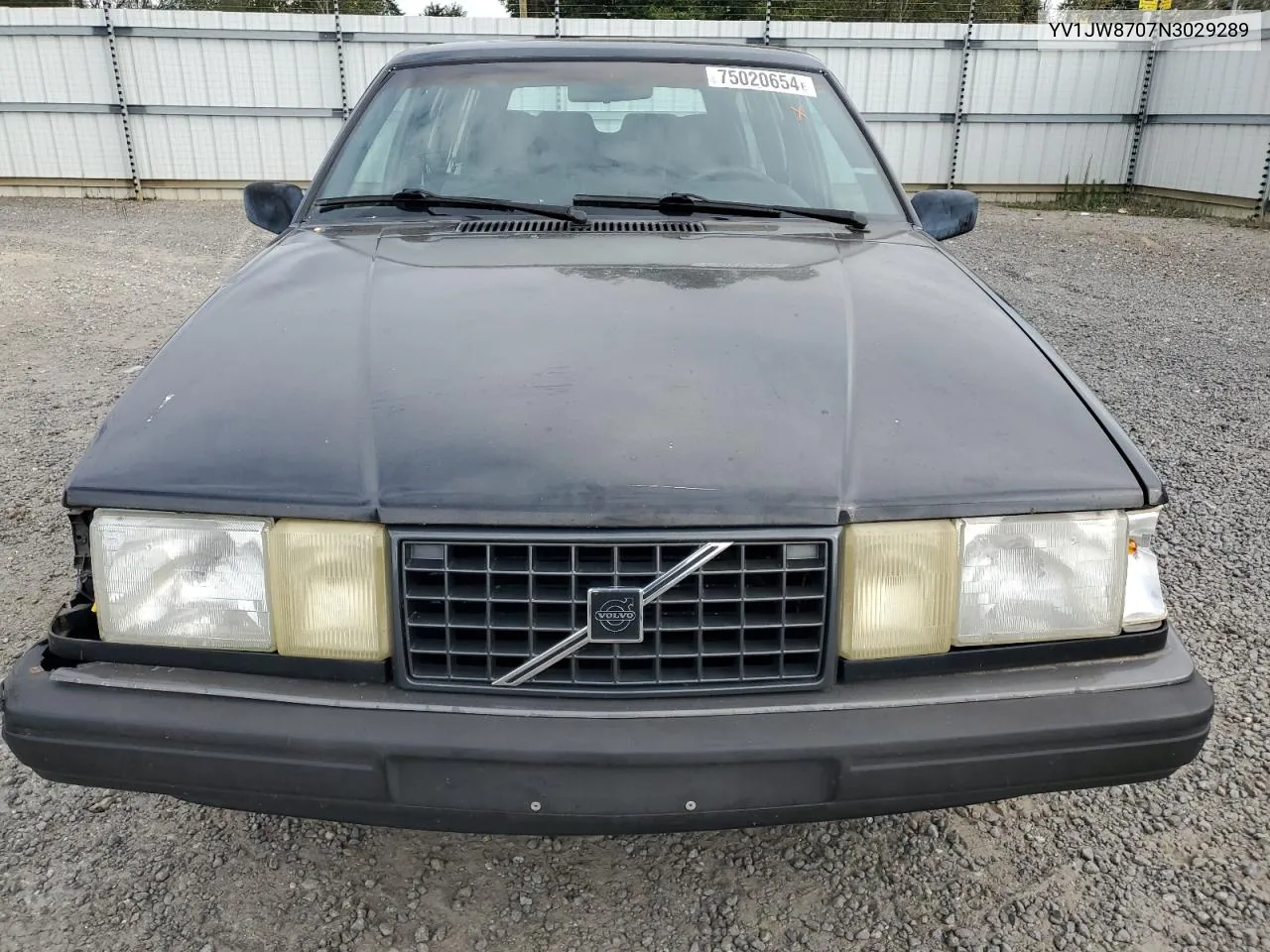 1992 Volvo 940 Base VIN: YV1JW8707N3029289 Lot: 75020654