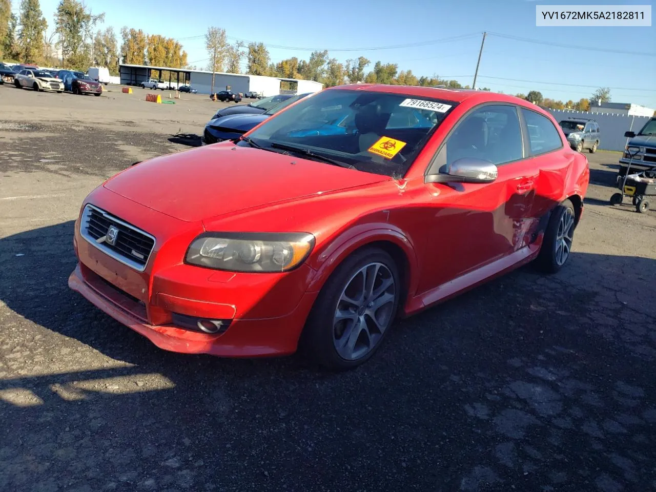 2010 Volvo C30 T5 VIN: YV1672MK5A2182811 Lot: 79168524