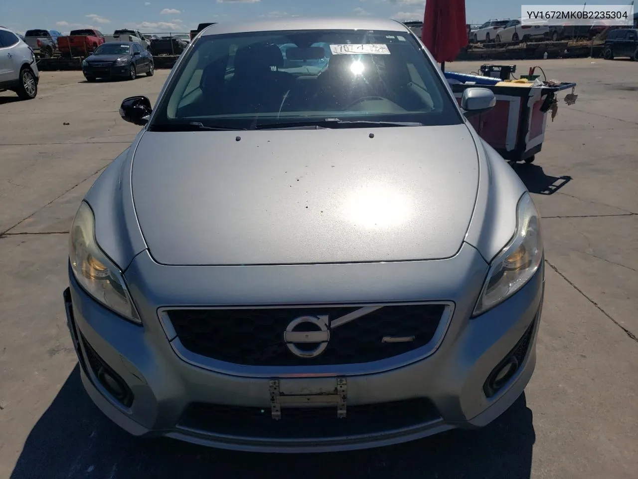 2011 Volvo C30 T5 VIN: YV1672MK0B2235304 Lot: 70749174