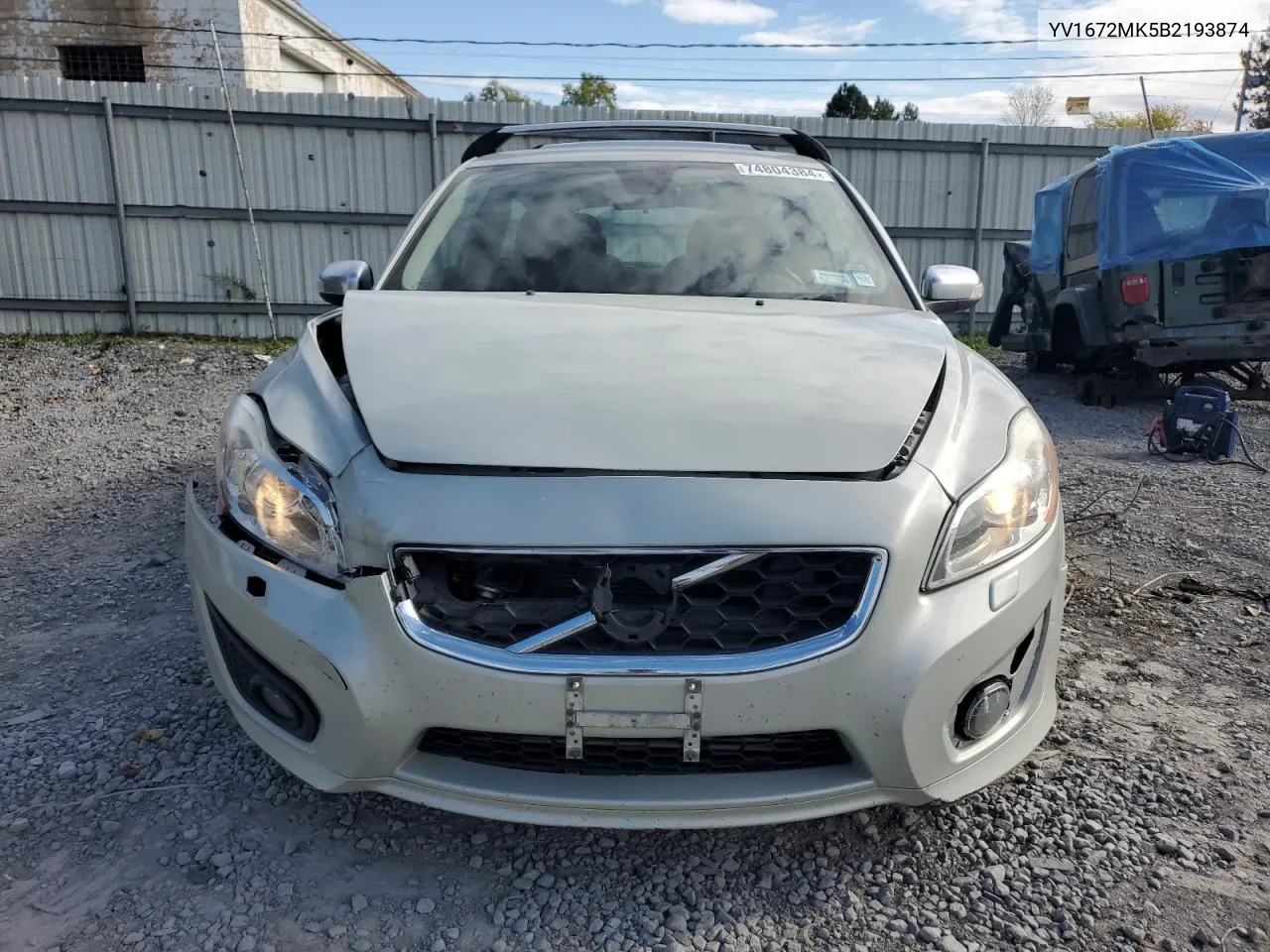 YV1672MK5B2193874 2011 Volvo C30 T5