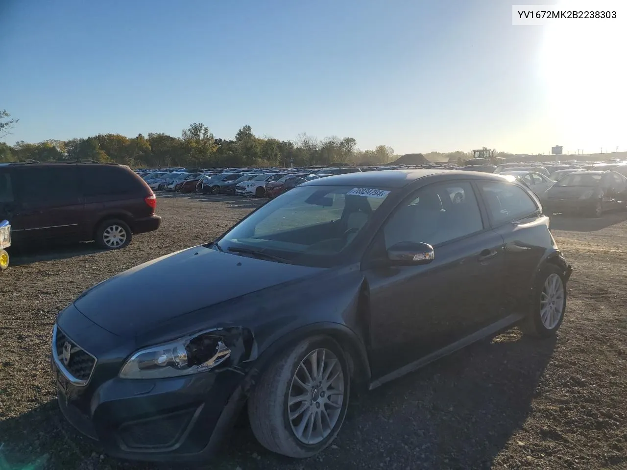 2011 Volvo C30 T5 VIN: YV1672MK2B2238303 Lot: 76824794