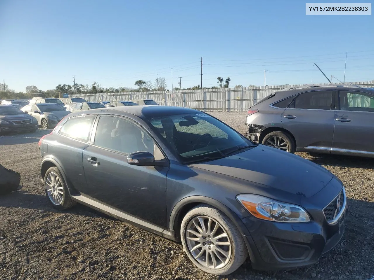 2011 Volvo C30 T5 VIN: YV1672MK2B2238303 Lot: 76824794