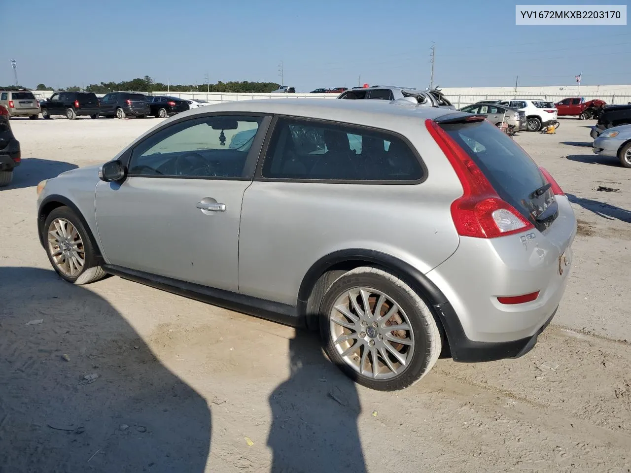 2011 Volvo C30 T5 VIN: YV1672MKXB2203170 Lot: 77627224