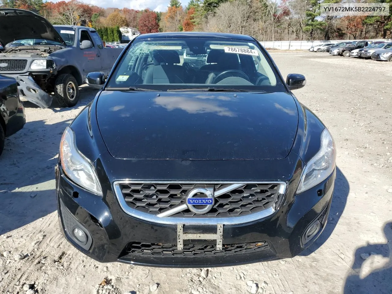 2011 Volvo C30 T5 VIN: YV1672MK5B2224797 Lot: 78678884