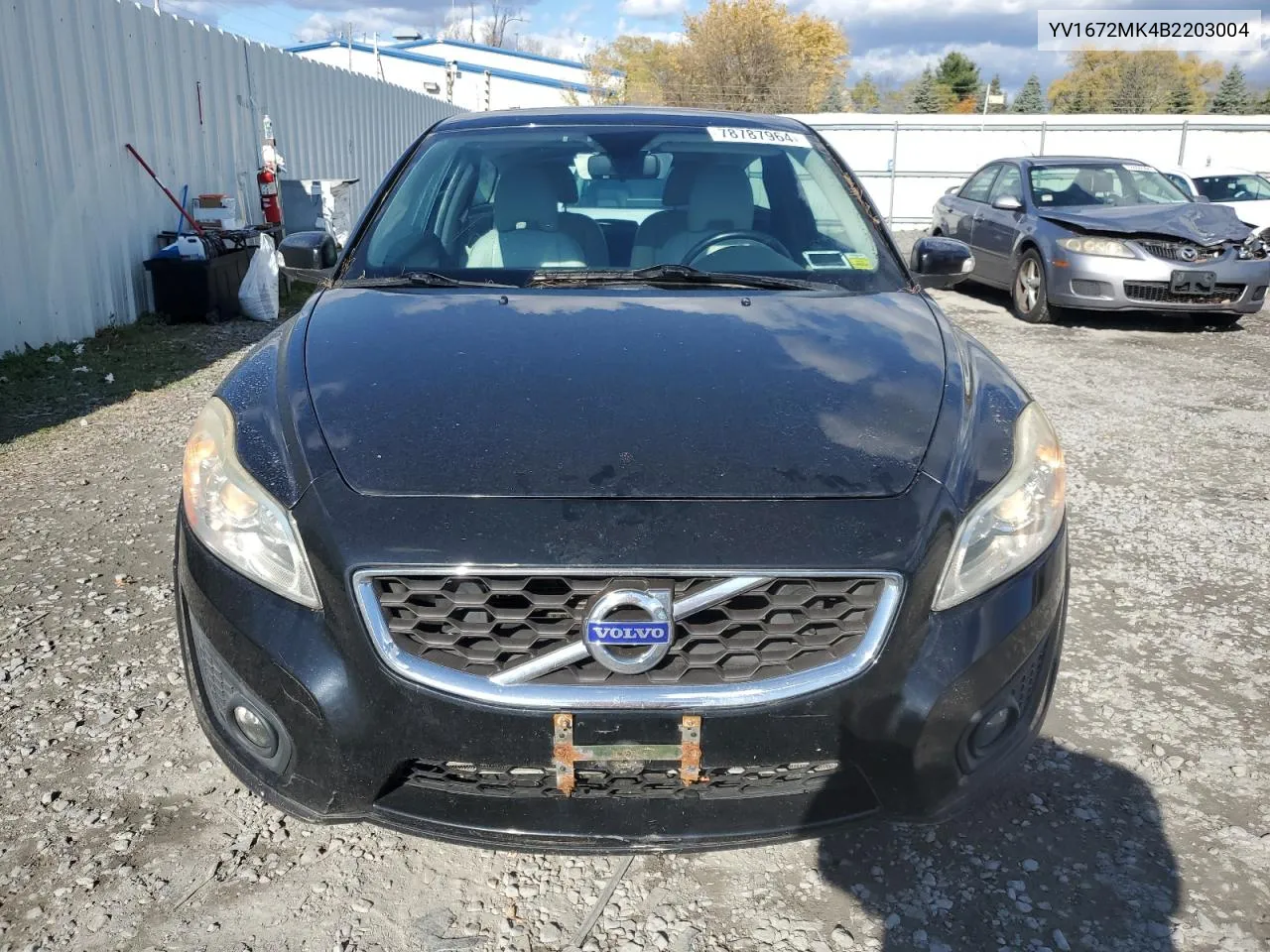 2011 Volvo C30 T5 VIN: YV1672MK4B2203004 Lot: 78787964