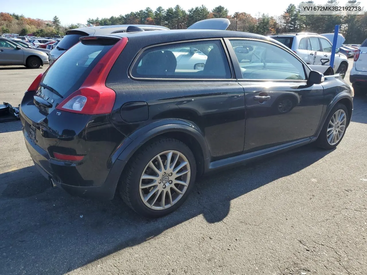 2011 Volvo C30 T5 VIN: YV1672MK3B2192738 Lot: 78865624