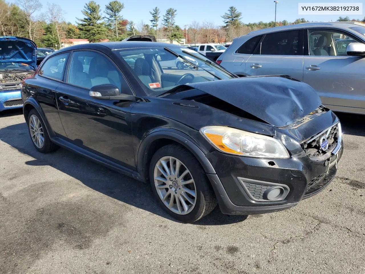 2011 Volvo C30 T5 VIN: YV1672MK3B2192738 Lot: 78865624