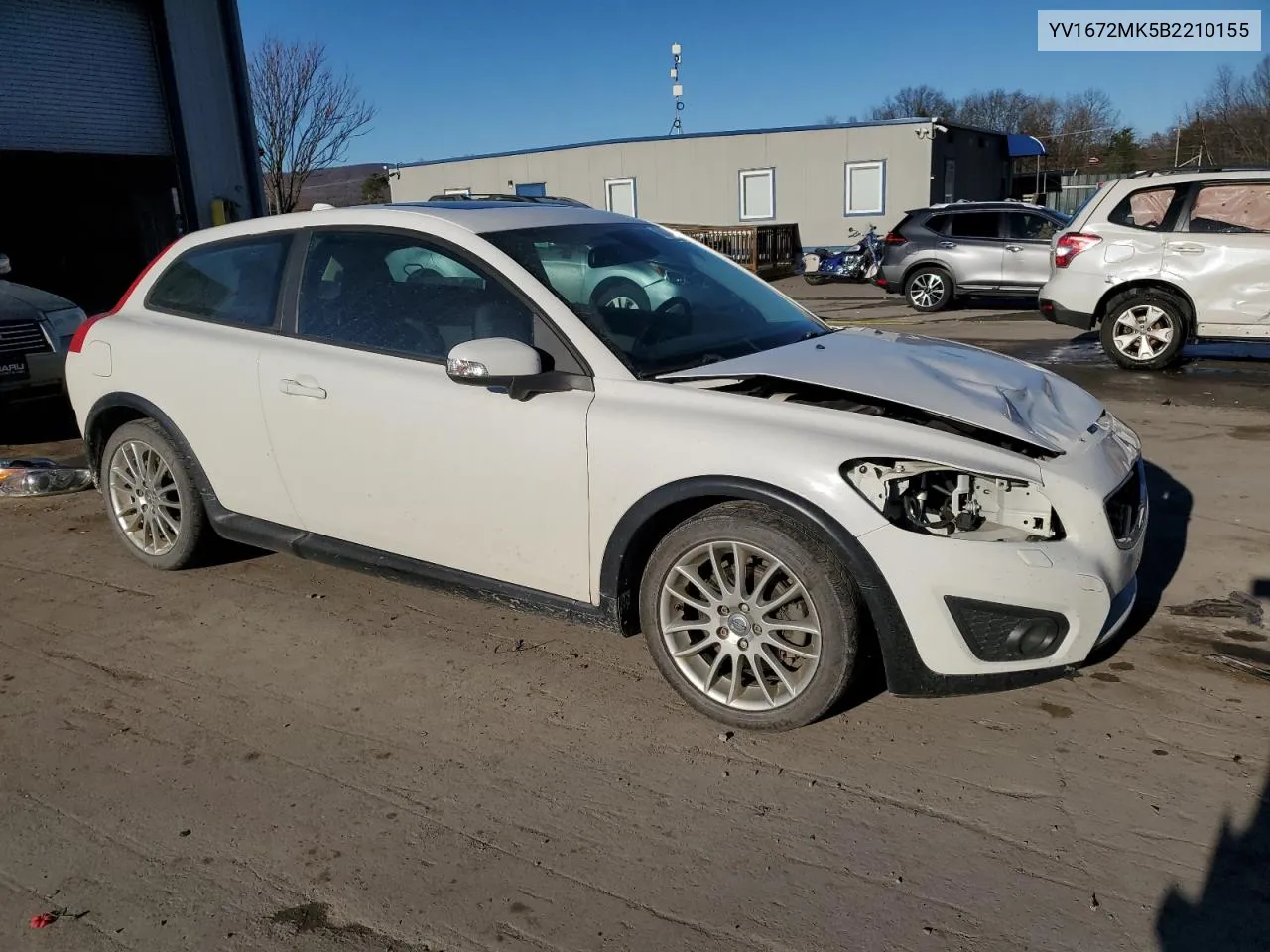 2011 Volvo C30 T5 VIN: YV1672MK5B2210155 Lot: 80138894