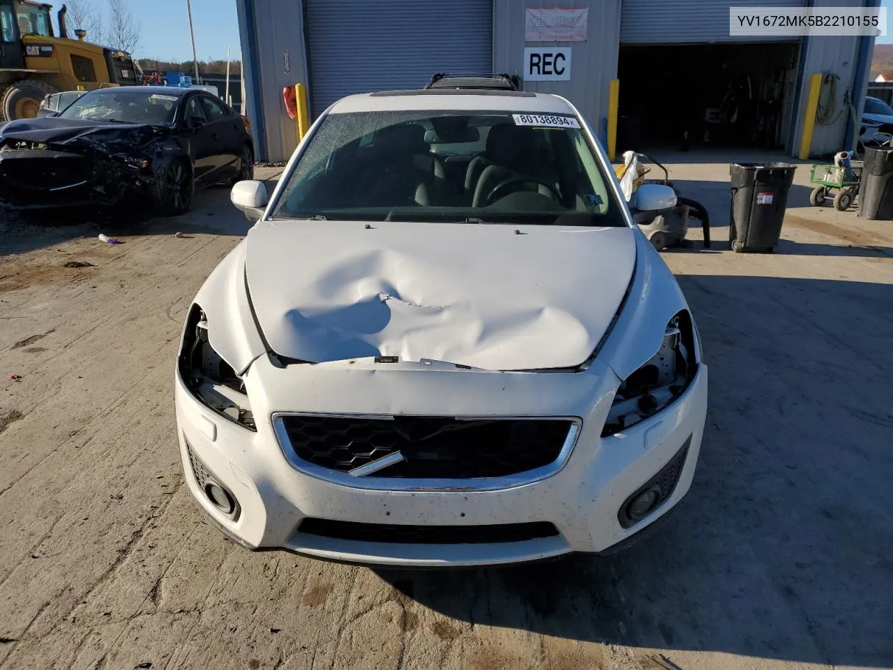 2011 Volvo C30 T5 VIN: YV1672MK5B2210155 Lot: 80138894