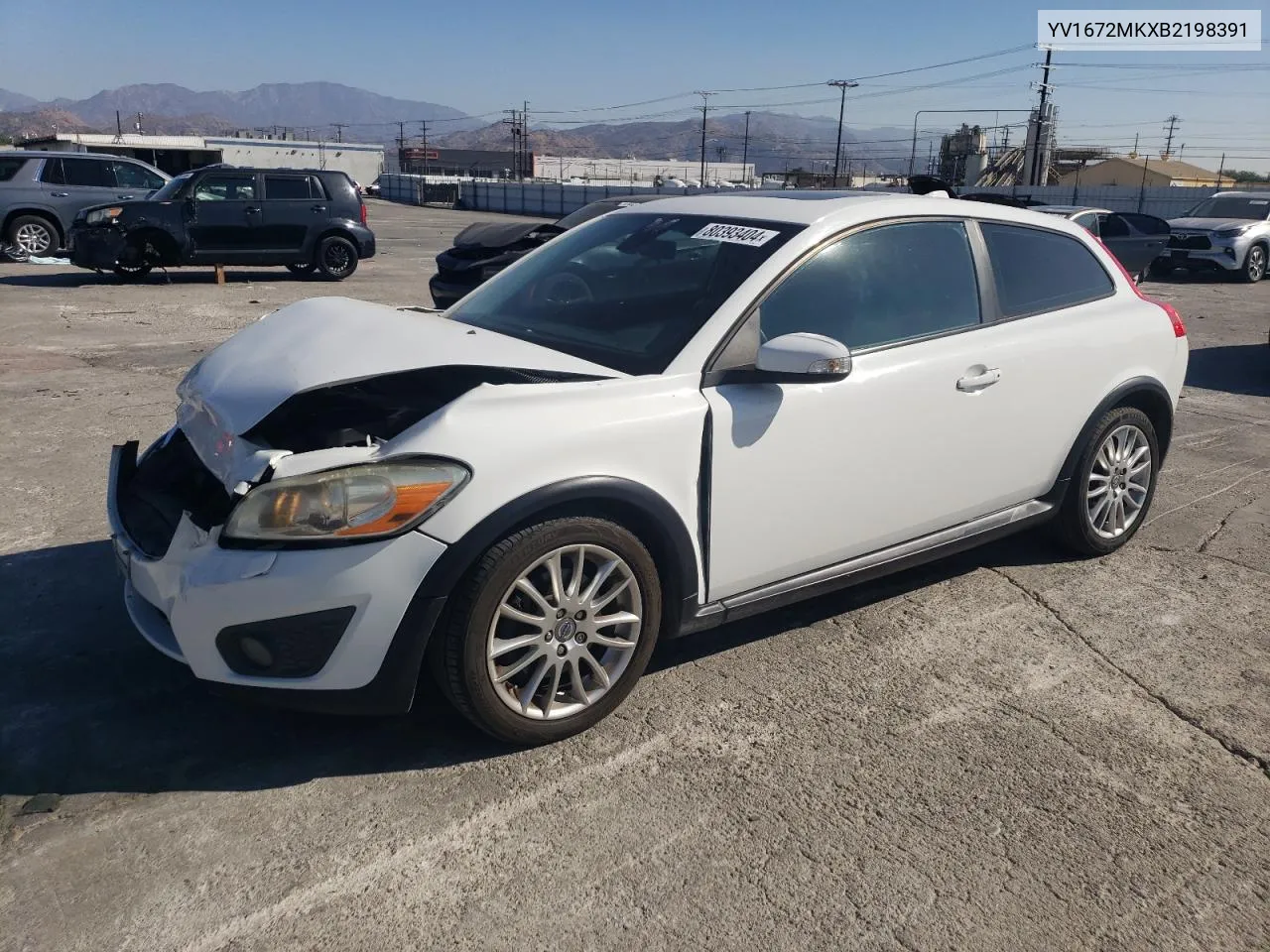 2011 Volvo C30 T5 VIN: YV1672MKXB2198391 Lot: 80393404