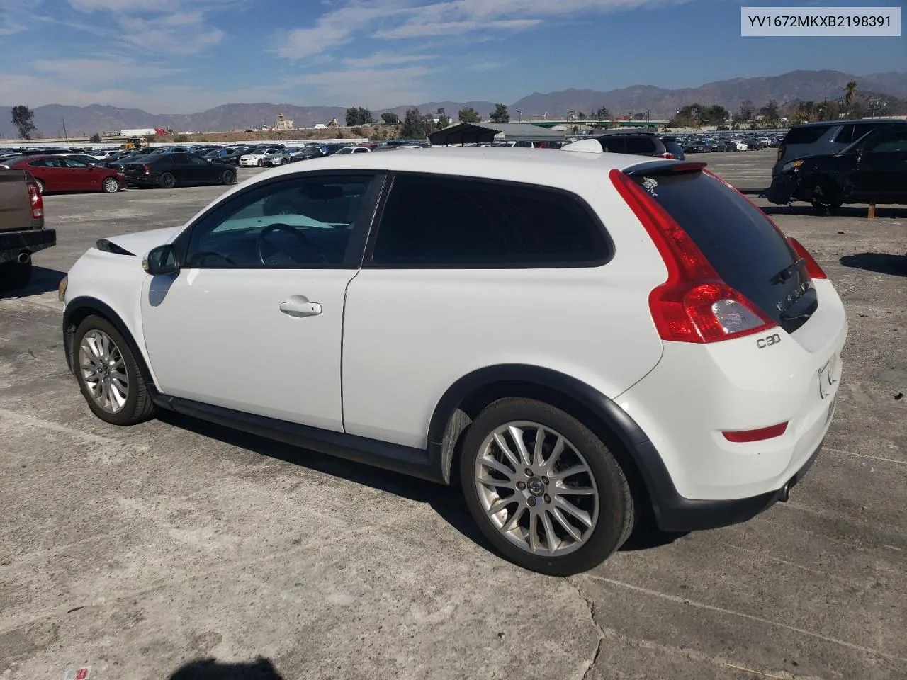 2011 Volvo C30 T5 VIN: YV1672MKXB2198391 Lot: 80393404