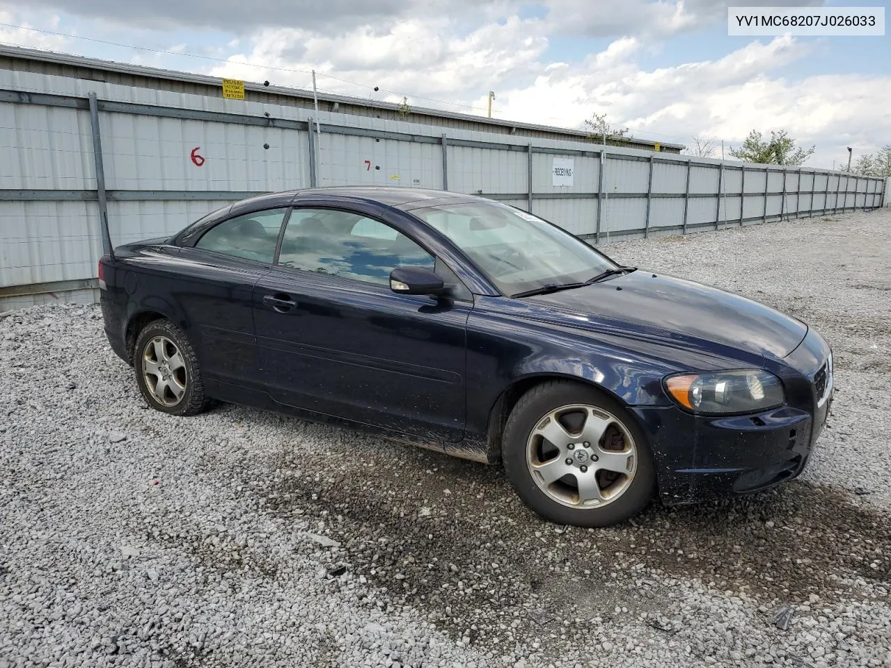 YV1MC68207J026033 2007 Volvo C70 T5