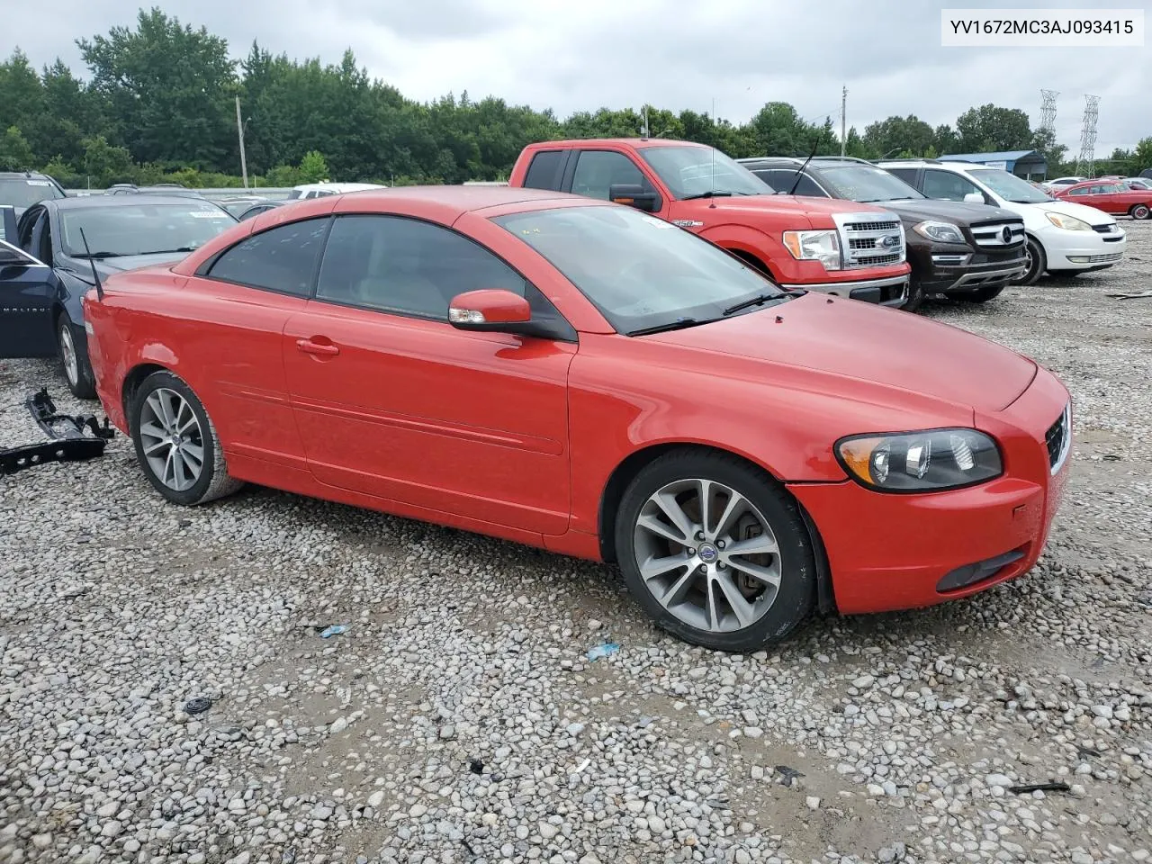 2010 Volvo C70 T5 VIN: YV1672MC3AJ093415 Lot: 63463964