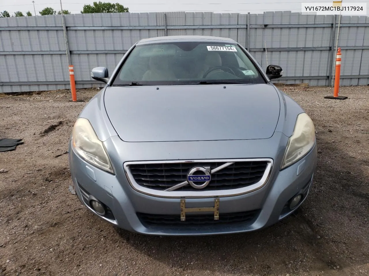 2011 Volvo C70 T5 VIN: YV1672MC1BJ117924 Lot: 56677154