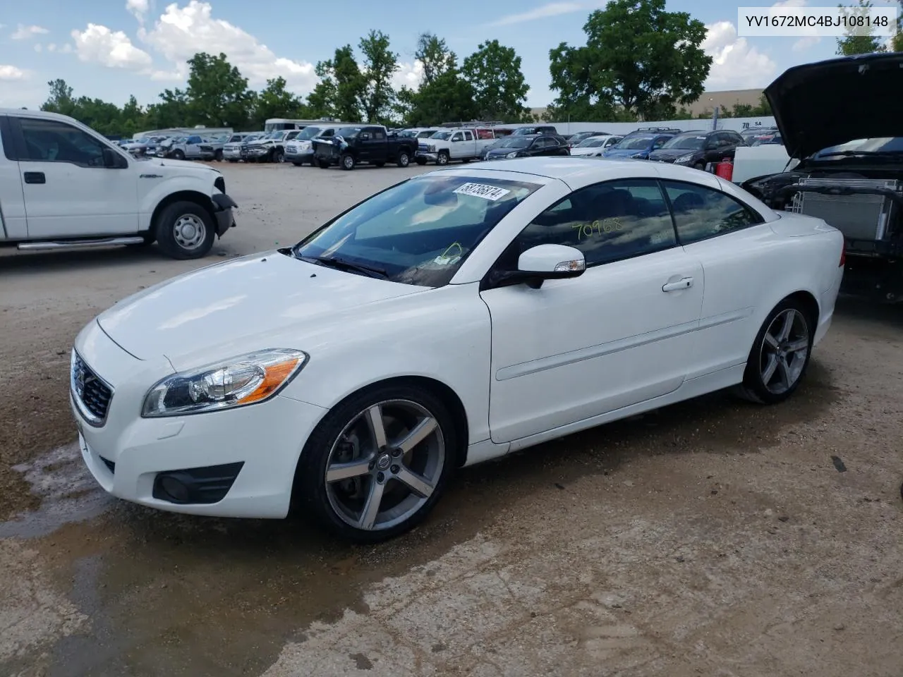 2011 Volvo C70 T5 VIN: YV1672MC4BJ108148 Lot: 58736874