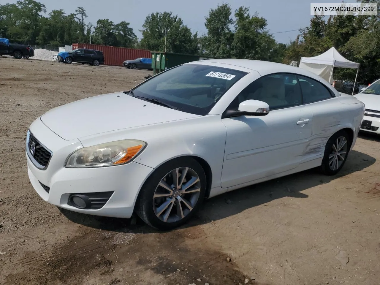 2011 Volvo C70 T5 VIN: YV1672MC2BJ107399 Lot: 67712554